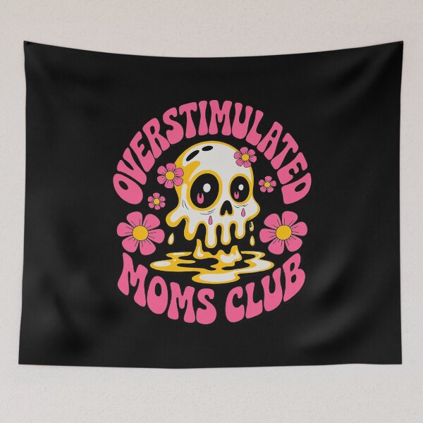 Item preview, Overstimulated Moms Club Saying Groovy Mom Last Nerve 0 designed and sold by FadeOfThrone.