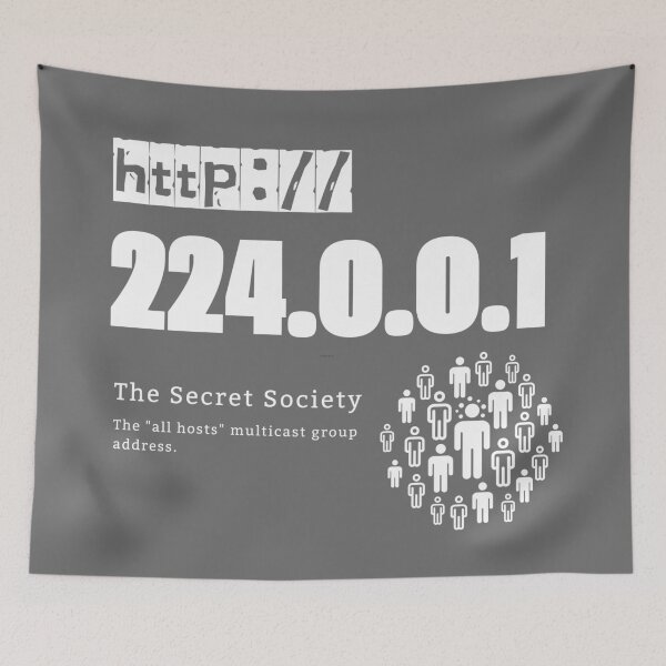 Item preview, Ip Address: 224.0.0.1 (The Secret Society) designed and sold by S9View.