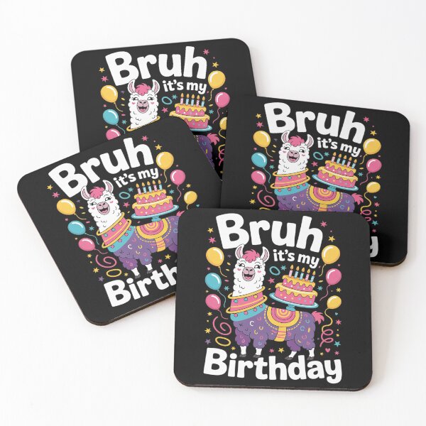 Item preview, Bruh Its My Birthday Llama Pinata Boy Girl Family Party Bday 56 designed and sold by MarryIsMonth.