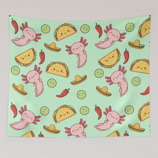 Item preview, The Taco-lotl Party Pattern designed and sold by GREENZ0NE.