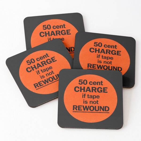 Item preview, Vintage VHS Rental Store Warning Sticker - Retro Rewind Charge designed and sold by Prometheus31.