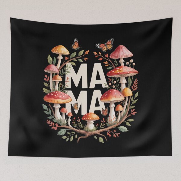 Item preview, Butterfly Mushroom Mama Gardening Grunge Mothers Day designed and sold by RipleMalphite.