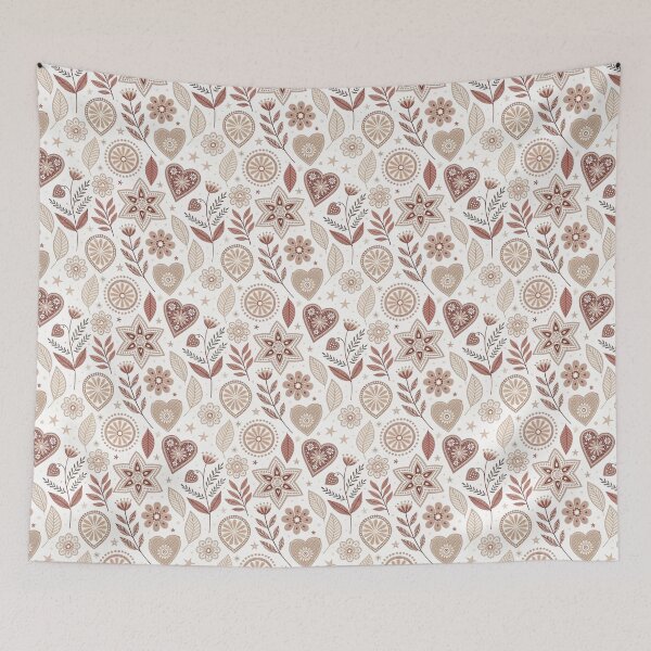 Item preview, Romantic Rosette Border Mix | Nordic Folk Valentine Collection designed and sold by Shuga-Design.