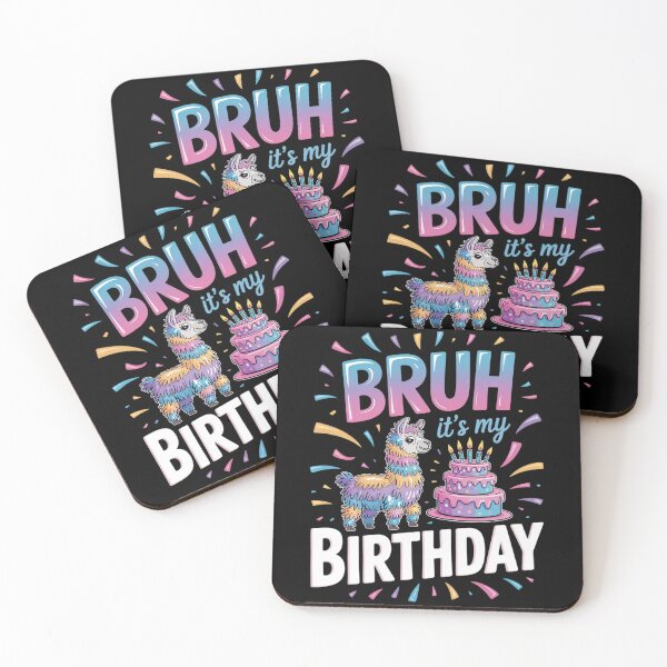 Item preview, Bruh Its My Birthday Llama Pinata Boy Girl Family Party Bday 59 designed and sold by MarryIsMonth.