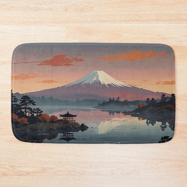 Item preview, Mount Fuji Sunrise Ukiyo-e Japanese Landscape designed and sold by Glitchart66.