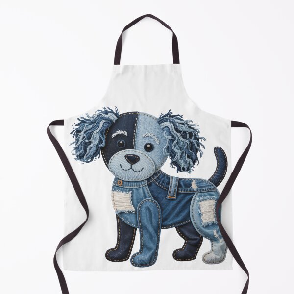 Item preview, Patchwork Denim Puppy designed and sold by jkrphoto.