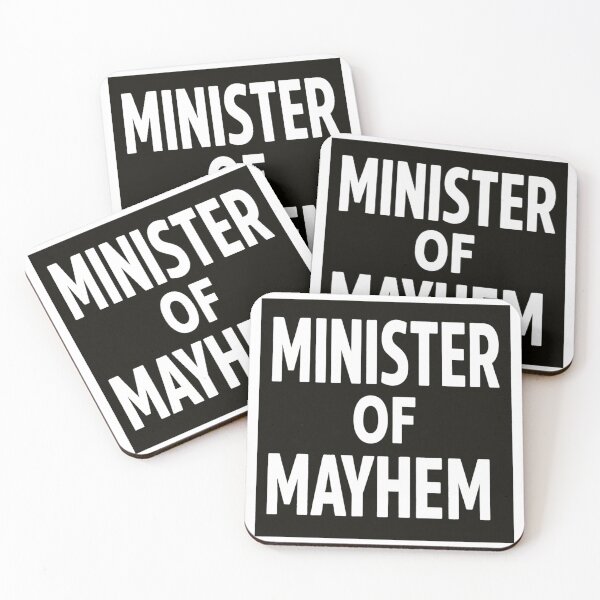 Item preview, Minister of Mayhem – Bold Chaos Coordinator Design designed and sold by Timeless Junction.