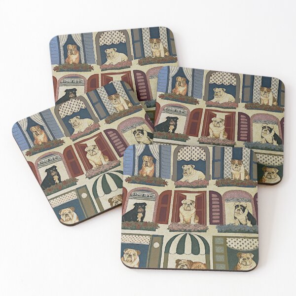 Item preview, Cozy Bulldog Windows Woven Blanket designed and sold by LuxuryApparels.