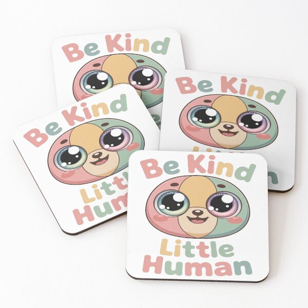 Item preview, Be Kind Little Human – Cute Kawaii Animal Face designed and sold by myforestfog.