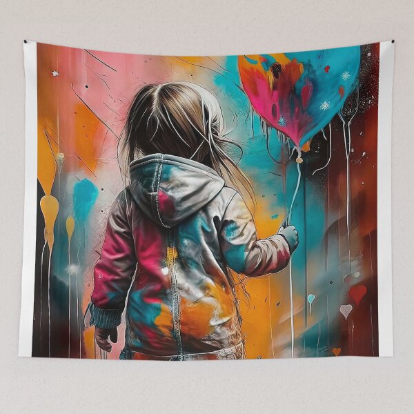 Item preview, Girl with vibrating balloon designed and sold by paulrommer.