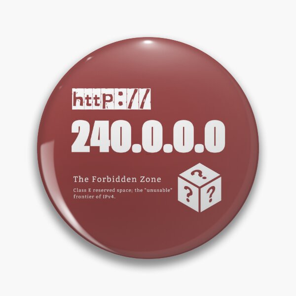 Item preview, Ip Address: 240.0.0.0 (The Forbidden Zone) designed and sold by S9View.