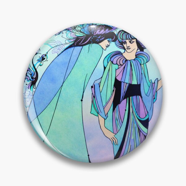 Item preview, Aubrey Beardsley the Peacock skirt, with a splash of colour. designed and sold by bluefrog.
