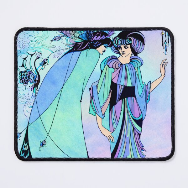Item preview, Aubrey Beardsley the Peacock skirt, with a splash of colour. designed and sold by bluefrog.