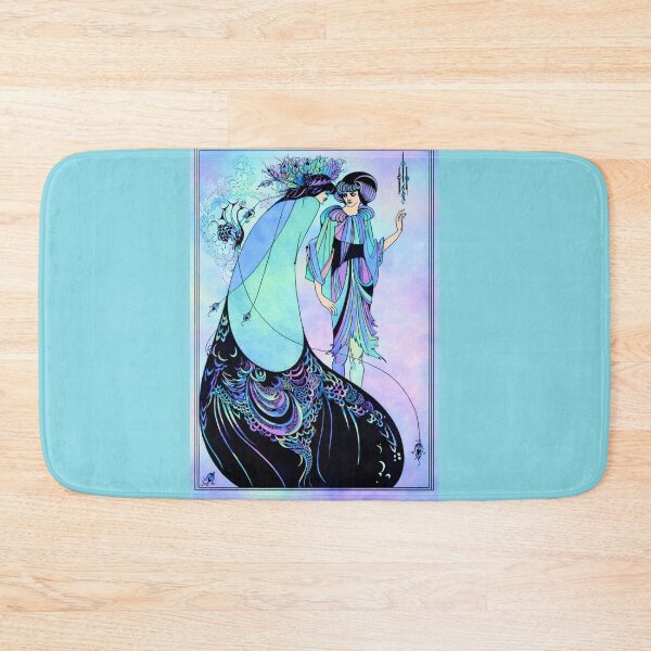 Item preview, Aubrey Beardsley the Peacock skirt, with a splash of colour. designed and sold by bluefrog.