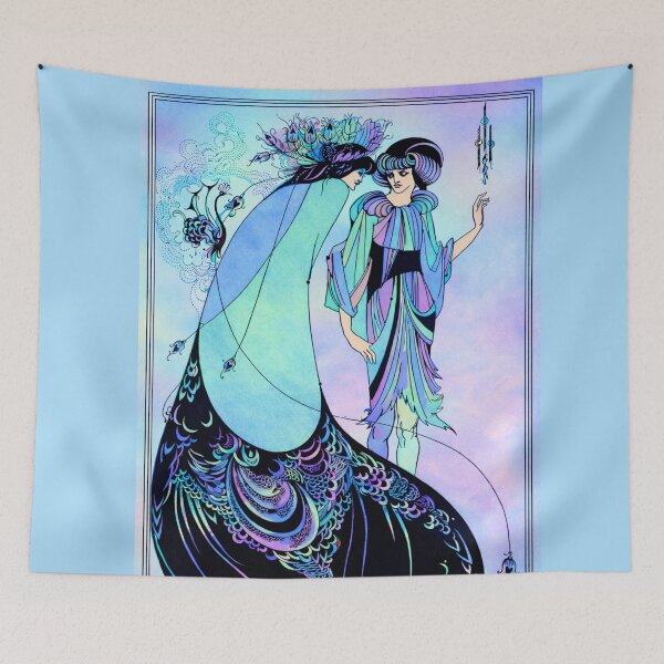 Item preview, Aubrey Beardsley the Peacock skirt, with a splash of colour. designed and sold by bluefrog.