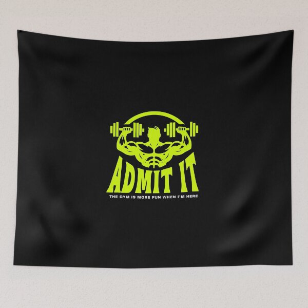Item preview, Admit It The Gym Is More Fun When I’m Here designed and sold by dudelinart.