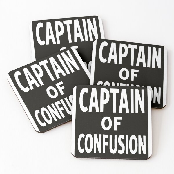 Item preview, Captain of Confusion – Funny Absurd Title Design designed and sold by Timeless Junction.