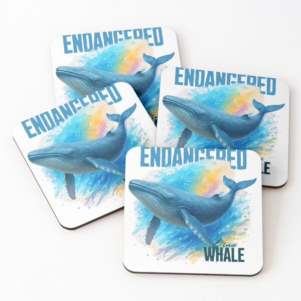 Item preview, Endangered Blue Whale Ocean Art designed and sold by Waratah and Wood.