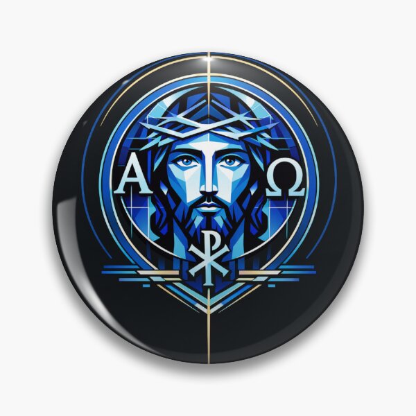 Item preview, Alpha & Omega Radiant Christ (Bauhaus Icon) designed and sold by Sanctum Icons.