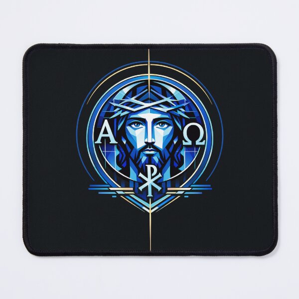 Item preview, Alpha & Omega Radiant Christ (Bauhaus Icon) designed and sold by Sanctum Icons.