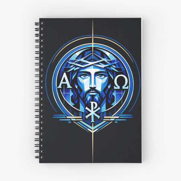 Item preview, Alpha & Omega Radiant Christ (Bauhaus Icon) designed and sold by Sanctum Icons.