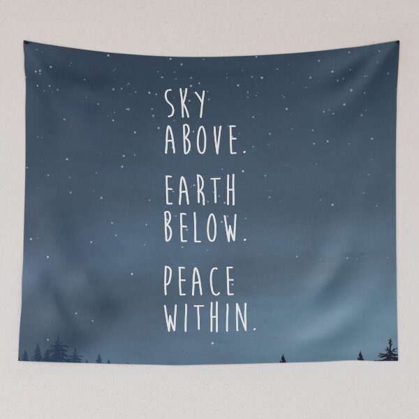 Item preview, Peace Quotes, sky above earth below peace within designed and sold by corbrand.