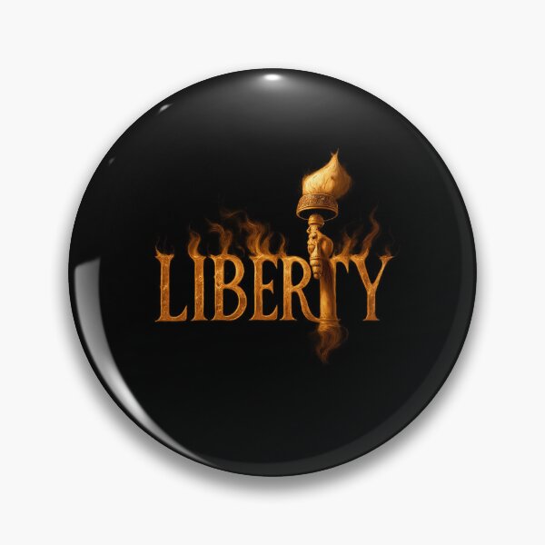 Item preview, Liberty Flame Typography - Patriotic Torch Illustration designed and sold by MKreative Studio.
