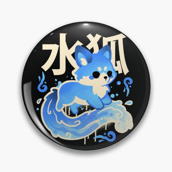 Artikelvorschau, Wasser-Kitsune, süßer Suiko-Fuchs entworfen und verkauft von NemiMakeit.