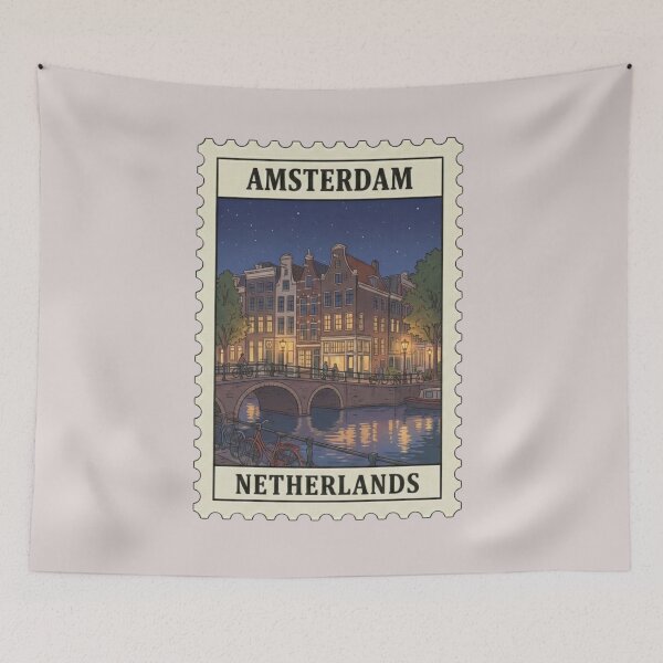 Item preview, Vintage Amsterdam Netherlands Postage Stamp designed and sold by allaboutstamps.