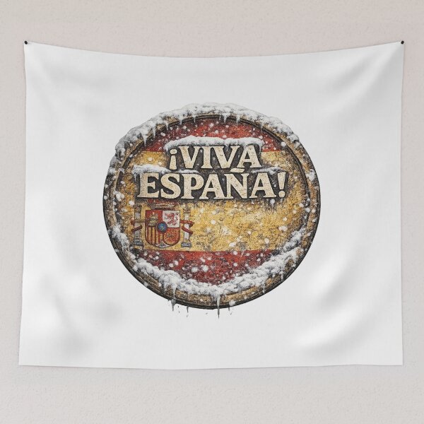 Item preview, ¡Viva España! – Vintage Circular Logo Spanish Flag Winter designed and sold by K2M.