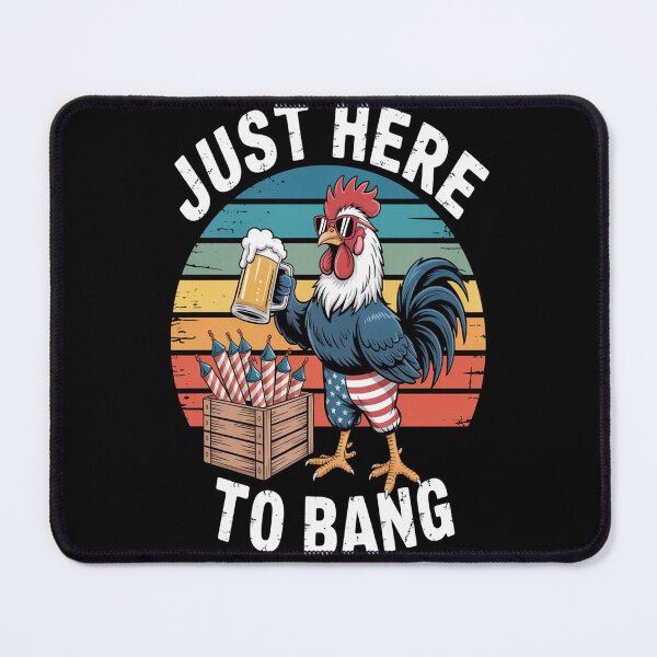 Item preview, 4th Of July Chicken Fireworks Here To Bang America designed and sold by kakashinn.