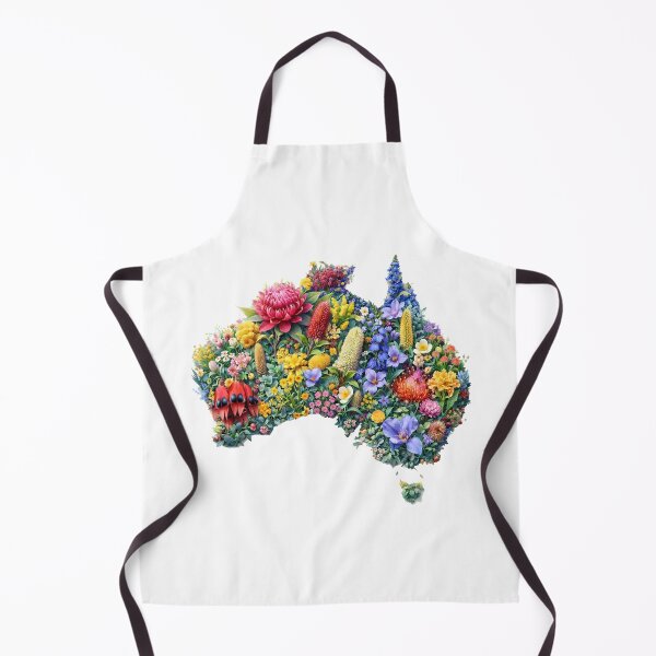 Item preview, Floral Australian Map designed and sold by M-Y-A-R-T-.