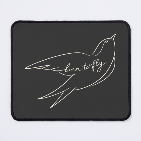 Item preview, Born to Fly – Minimalist Swallow Line Art (Dark Version) designed and sold by LoppiPrintShop.