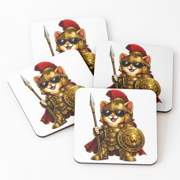 Item preview, Orange gladiator cat – Golden Roman armor designed and sold by Hosharu Gaming.
