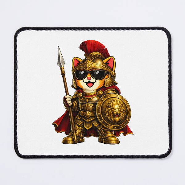 Item preview, Orange gladiator cat – Golden Roman armor designed and sold by Hosharu Gaming.