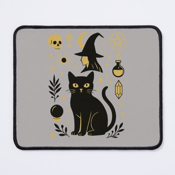 Item preview, Witchcraft Black Cat Occult Illustration designed and sold by HoloInverse.
