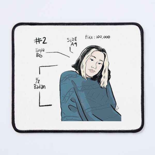 Item preview, Cool Girl Portrait Blue Sweater designed and sold by JacobAaBShopus.