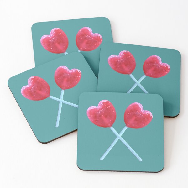Item preview, Heart lollipop, red heart lollipop, 2 lollipops designed and sold by suekieper.