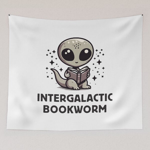 Item preview, Intergalactic Bookworm  designed and sold by Scaryzz.