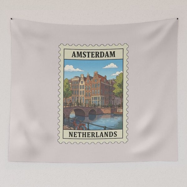 Item preview, Vintage Amsterdam Netherlands Postage Stamp designed and sold by allaboutstamps.