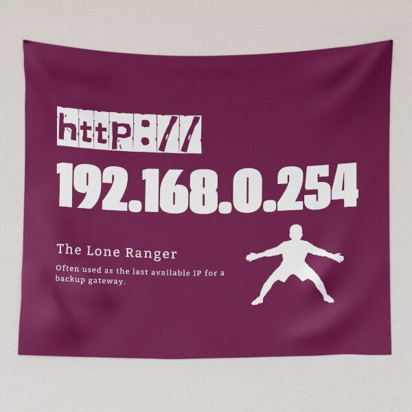 Item preview, Ip Address: 192.168.0.254 (The Lone Ranger) designed and sold by S9View.