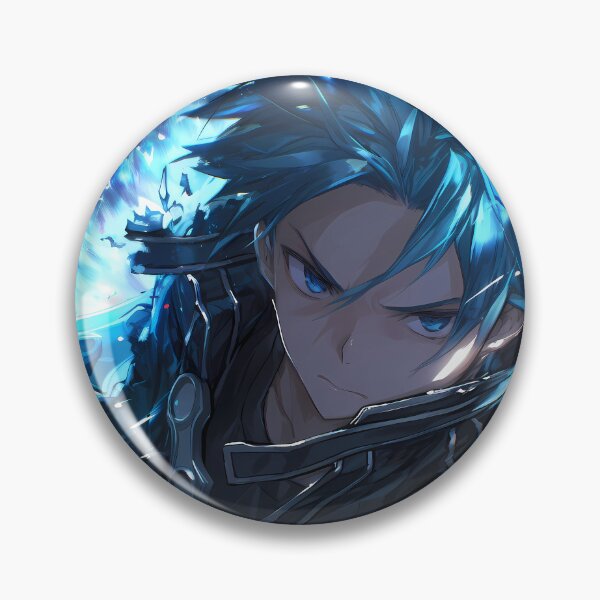 Item preview, Kirito Sword Art Online Blue Cyber Energy Hero designed and sold by mildaclairmo.