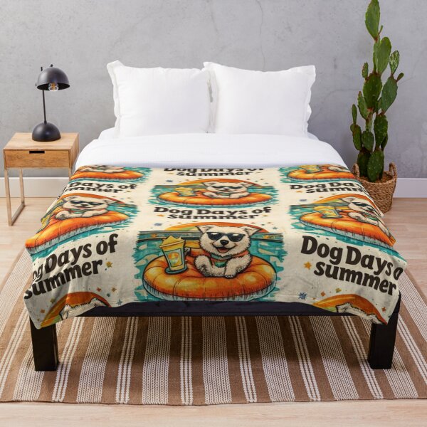 Artikelvorschau, Dog Days of Summer | Relaxing Pomeranian Pool Vacation Illustration entworfen und verkauft von AmaroWheels.