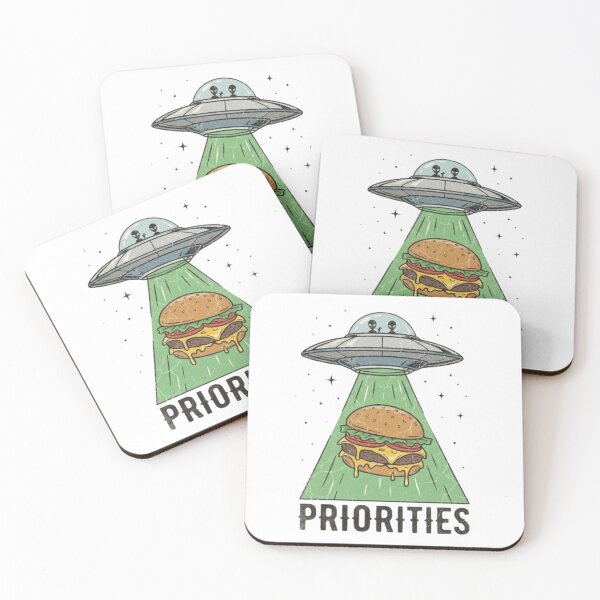 Item preview, Alien Food Priorities – UFO Burger Abduction designed and sold by NOVALOOMARCH.