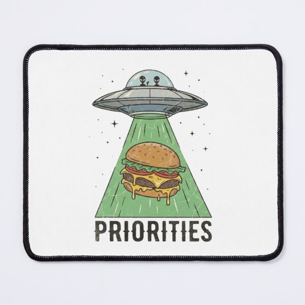 Item preview, Alien Food Priorities – UFO Burger Abduction designed and sold by NOVALOOMARCH.