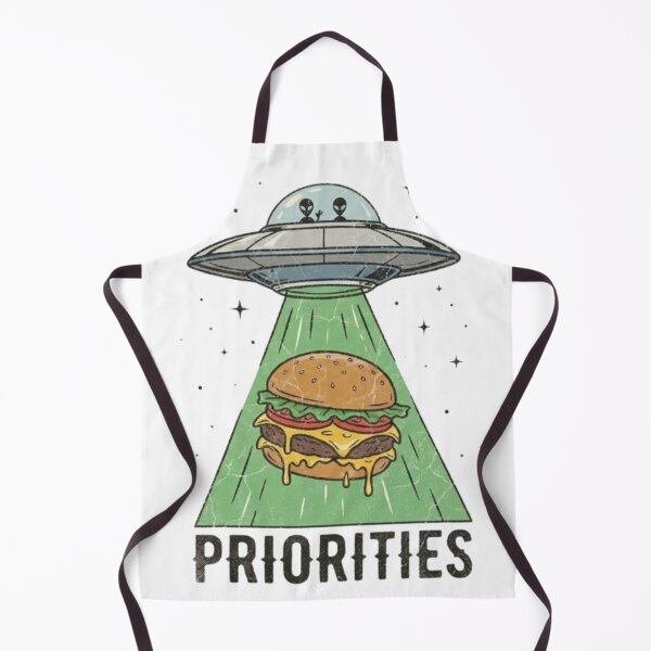 Item preview, Alien Food Priorities – UFO Burger Abduction designed and sold by NOVALOOMARCH.