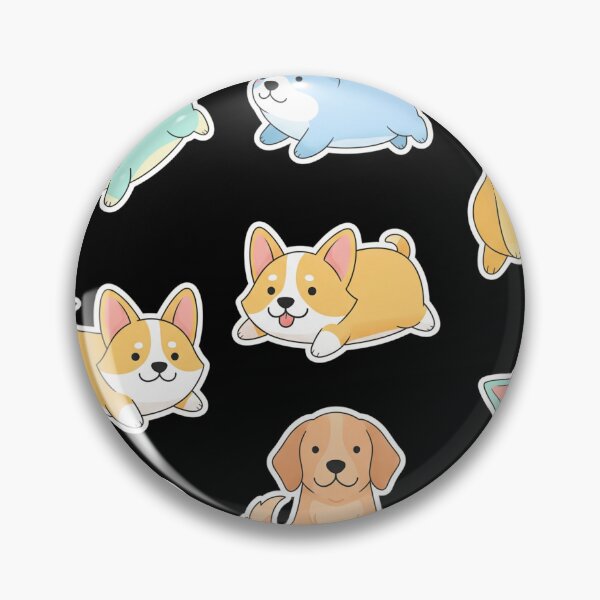 Item preview, Cute Cartoon Dogs in Playful Poses – Adorable Puppy Illustration designed and sold by i1ovedogs.