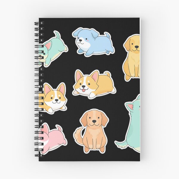 Item preview, Cute Cartoon Dogs in Playful Poses – Adorable Puppy Illustration designed and sold by i1ovedogs.