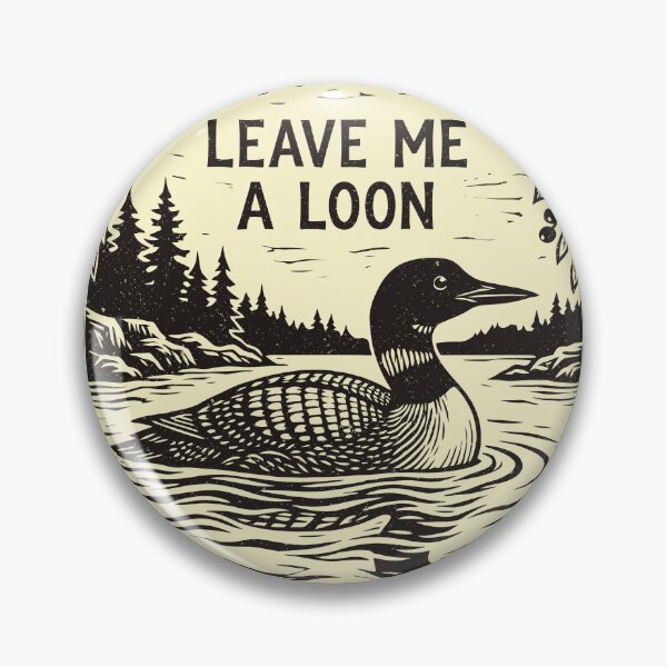 Item preview, Leave Me A Loon Funny Bird Pun Floral Nature designed and sold by Y-Vibes.