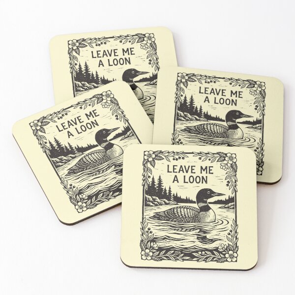 Item preview, Leave Me A Loon Funny Bird Pun Floral Nature designed and sold by Y-Vibes.